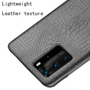 For Huawei P40 Pro Shockproof Crocodile Texture PC + PU Case(Black)
