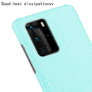 For Huawei P40 Pro Shockproof Crocodile Texture PC + PU Case(Lighte green)