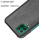 For Huawei P40 lite/Nova7i/Nova6 SE Shockproof Crocodile Texture PC + PU Case(Black)