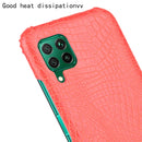 For Huawei P40 lite/Nova7i/Nova6 SE Shockproof Crocodile Texture PC + PU Case(Red)