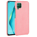 For Huawei P40 lite/Nova7i/Nova6 SE Shockproof Crocodile Texture PC + PU Case(Pink)