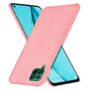 For Huawei P40 lite/Nova7i/Nova6 SE Shockproof Crocodile Texture PC + PU Case(Pink)