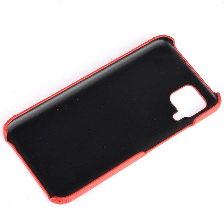 For Huawei P40 lite/Nova7i/Nova6 SE Shockproof Crocodile Texture PC + PU Case(Pink)