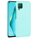 For Huawei P40 lite/Nova7i/Nova6 SE Shockproof Crocodile Texture PC + PU Case(Light green)