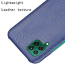 For Huawei P40 lite/Nova7i/Nova6 SE Shockproof Crocodile Texture PC + PU Case(Blue)