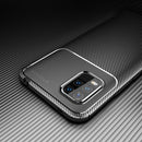 For Xiaomi Mi 10 Lite 5G Carbon Fiber Texture Shockproof TPU Case(Black)