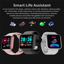 D20 1.3inch IPS Color Screen Smart Watch IP67 Waterproof,Support Call Reminder /Heart Rate Monitoring/Blood Pressure Monitoring/Sedentary Reminder(White)