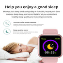 D20 1.3inch IPS Color Screen Smart Watch IP67 Waterproof,Support Call Reminder /Heart Rate Monitoring/Blood Pressure Monitoring/Sedentary Reminder(Pink)