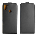For Galaxy A11 Business Style Vertical Flip TPU Leather Case with Card Slot(Black)