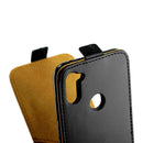 For Galaxy A11 Business Style Vertical Flip TPU Leather Case with Card Slot(Black)