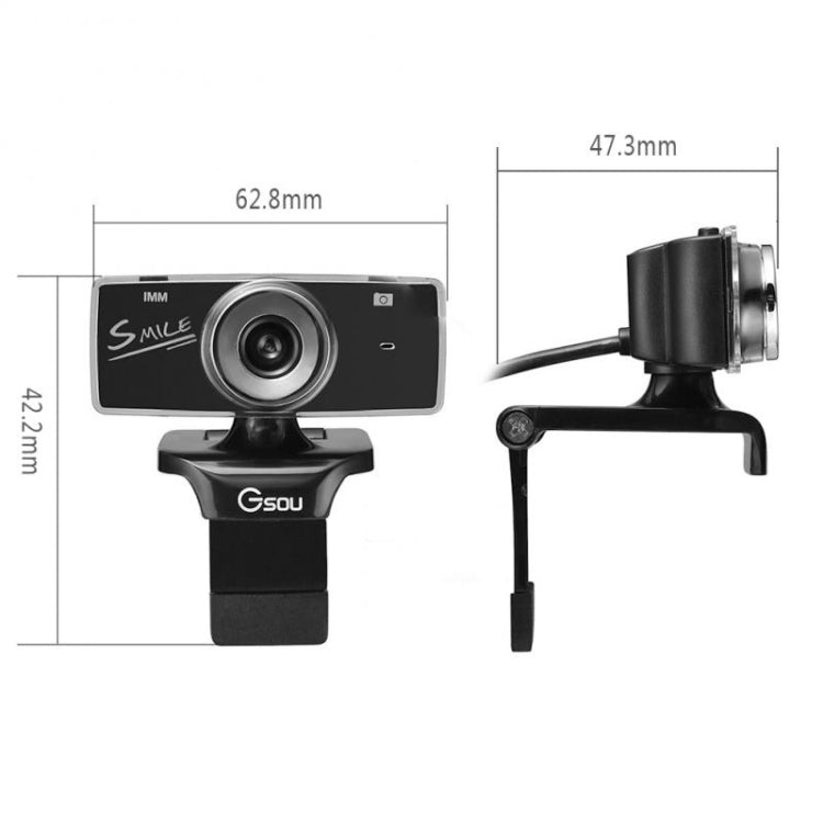 Gsou B18S HD Webcam Built-in Microphone Smart Web Camera USB Streaming Live Camera With Noise Cancellation