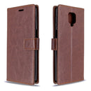 For Xiaomi Redmi Note9 Pro/Redmi Note 9s Crazy Horse Texture Horizontal Flip Leather Case with Holder & Card Slots & Wallet & Photo Frame(Brown)