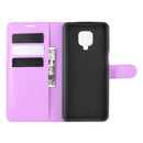 For Xiaomi Redmi Note 9 Pro/Note 9S/Note 9 Pro Max Litchi Texture Horizontal Flip Protective Case with Holder & Card Slots & Wallet(Purple)