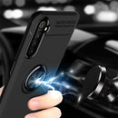 For OPPO Realme 6 Metal Ring Holder 360 Degree Rotating TPU Case(Red+Red)