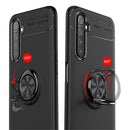 For OPPO Realme 6 Metal Ring Holder 360 Degree Rotating TPU Case(Black+Rose Gold)