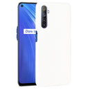 For Oppo Realme 6 Shockproof Crocodile Texture PC + PU Case(White)