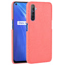 For Oppo Realme 6 Shockproof Crocodile Texture PC + PU Case(Red)