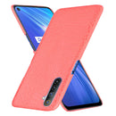 For Oppo Realme 6 Shockproof Crocodile Texture PC + PU Case(Red)