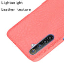 For Oppo Realme 6 Shockproof Crocodile Texture PC + PU Case(Red)