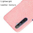 For Oppo Realme 6 Shockproof Crocodile Texture PC + PU Case(Pink)