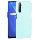 For Oppo Realme 6 Shockproof Crocodile Texture PC + PU Case(Light green)