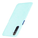 For Oppo Realme 6 Shockproof Crocodile Texture PC + PU Case(Light green)