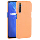For Oppo Realme 6 Shockproof Crocodile Texture PC + PU Case(Orange)