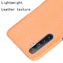 For Oppo Realme 6 Shockproof Crocodile Texture PC + PU Case(Orange)