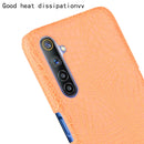 For Oppo Realme 6 Shockproof Crocodile Texture PC + PU Case(Orange)