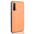 For Oppo Find X2 Lite Shockproof Sewing Cow Pattern Skin PC + PU + TPU Case(Orange)