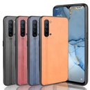 For Oppo Find X2 Lite Shockproof Sewing Cow Pattern Skin PC + PU + TPU Case(Orange)