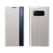 For Galaxy S10 Side Display Magnetic Horizontal Flip Plain Texture Cloth + PC Case with Holder & Sleep / Wake-up Function(Silver)