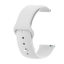 22mm For Huawei Watch GT2e GT2 46mm Monochrome Silicone Reverse Buckle Strap(White)