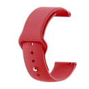 22mm For Huawei Watch GT2e GT2 46mm Monochrome Silicone Reverse Buckle Strap(Red)