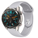 22mm For Huawei Watch GT2e GT2 46mm Monochrome Silicone Reverse Buckle Strap(Gray)