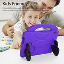 For Huawei MediaPad T5 10.1 inch EVA Children Falling Proof Flat Protective Shell With Thumb Bracket(Purple)