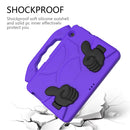 For Huawei MediaPad T5 10.1 inch EVA Children Falling Proof Flat Protective Shell With Thumb Bracket(Purple)