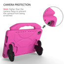 For Huawei MediaPad M5 10.8 inch EVA Children Falling Proof Flat Protective Shell With Thumb Bracket(RoseRed)