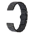 22mm For Huawei Watch GT2e GT2 46mm Seven Stainless Steel Watch Band(Black)