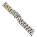 22mm For Huawei Watch GT2e GT2 46mm Seven Stainless Steel Watch Band(Gold between silver)