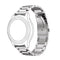 22mm For Huawei Watch GT2e GT2 46mm Three Flat Buckle Stainless Steel Watch Band(Silver)