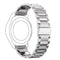 22mm For Huawei Watch GT2e GT2 46mm Three Flat Buckle Stainless Steel Watch Band(Silver)