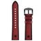 22mm For Huawei Watch GT2e / GT2 46mm Leather Watch Band(Dark red)