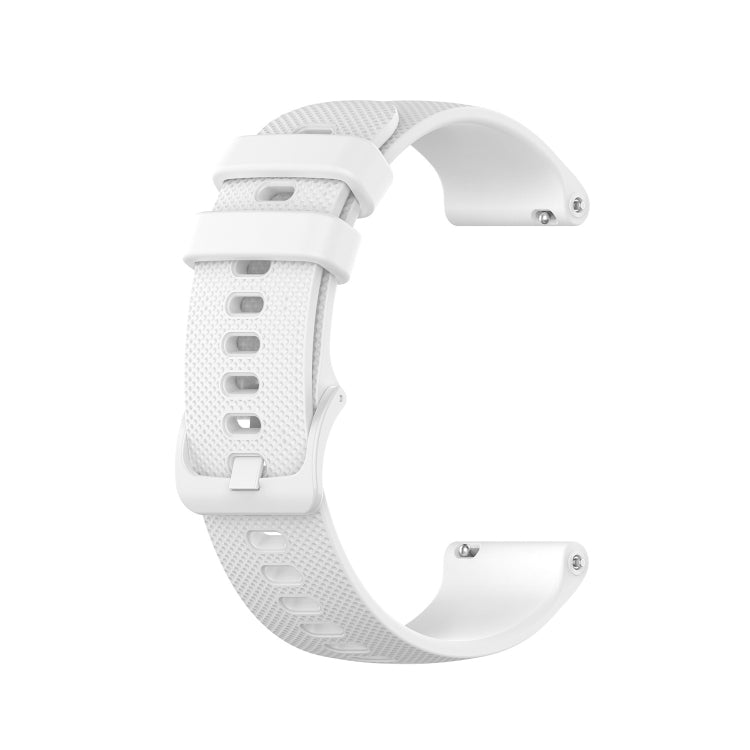 For Garmin Vivoactive 4 22mm Silicone Watch Band(White)