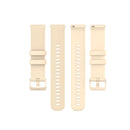 For Garmin Vivoactive 4 22mm Silicone Watch Band(Beige)