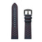 22mm For Huawei Watch GT2e / GT2 46mm Plum Blossom Hole Leather Watch Band(Blue)
