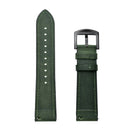 22mm For Huawei Watch GT2e / GT2 46mm Plum Blossom Hole Leather Watch Band(Green)