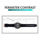 SKMEI 1538 Multi-Function Time Large Dial Steel Belt Men Casual Sports Electronic Watch(Rose Gold-Silicone Belt)