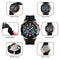 SKMEI 1538 Multi-Function Time Large Dial Steel Belt Men Casual Sports Electronic Watch(Silver-Silicone Belt)