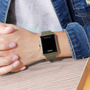 SKMEI 1541 Fashion Led Watch Square Couple Model Waterproof Electronic Watch Silicone Watch(Green)